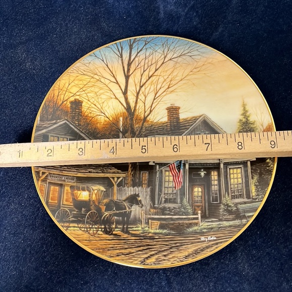 Terry Redlin Office Hours Plate - Picture 2 of 3
